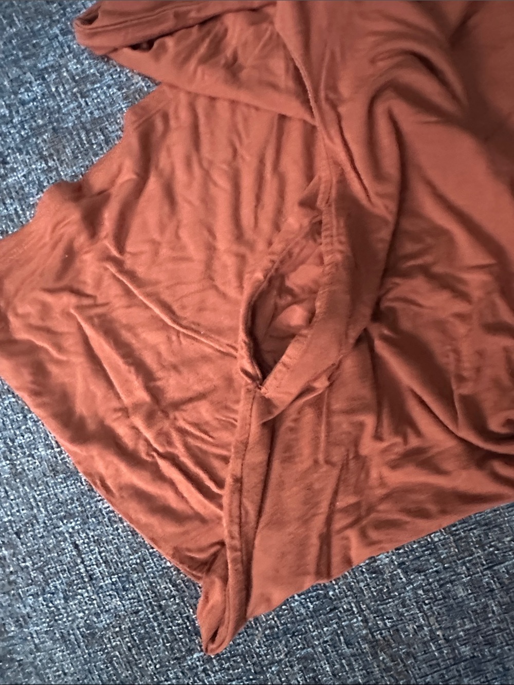 Everyday Rust Button-Placket Women's Tunic - Picture 5 of 5